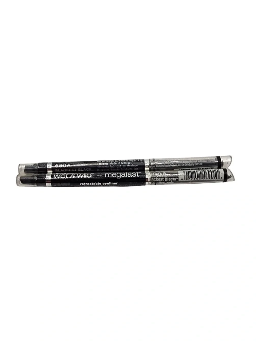 Wet n Wild MegaLast Retractable Eyeliner - Black 2 pc FINAL PRICE DROP